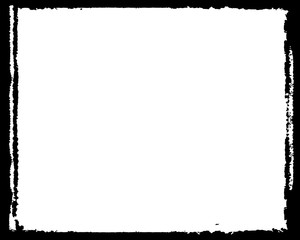 Obraz premium Abstract Decorative Black & White Photo Frame. Type Text Inside, Use as Overlay or for Layer / Clipping Mask