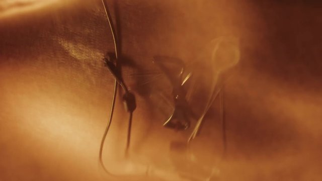 Stop Motion abstract fluid liquid reflections and ink stains. Time Lapse