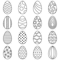 16 eggs for Easter banner