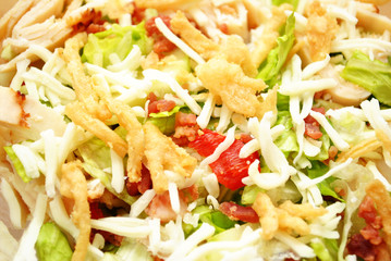 Close-Up Background of Tasty Vegetable Salad