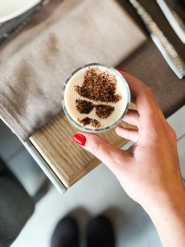  A glass of cocoa with Heisenberg and dried orange