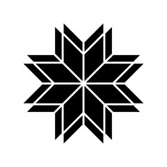 Ethnic baltic cross ornamental symbol. Vector illustration. - obrazy, fototapety, plakaty