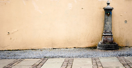 urban retro style drinking fountain