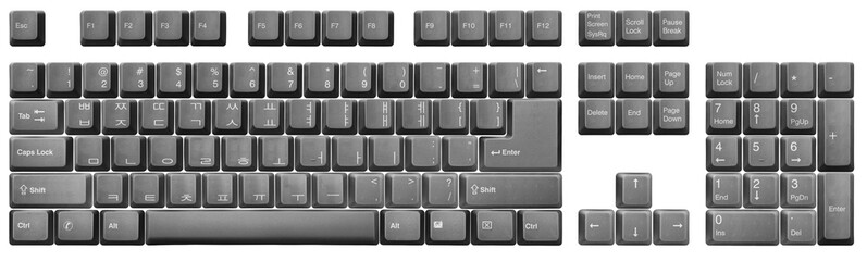 Korean keyboard Black
