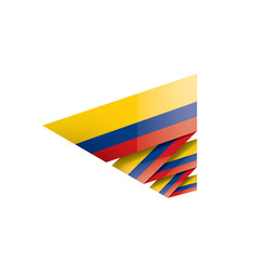 Colombia flag, vector illustration on a white background