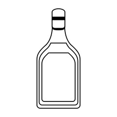 Drink alcohol bottle black and white