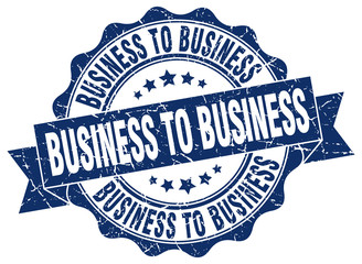 business to business stamp. sign. seal
