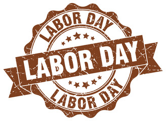 Obraz premium labor day stamp. sign. seal