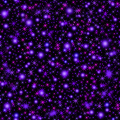 Seamless pattern of stars