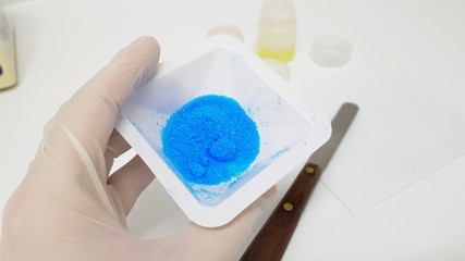 Investigating in the chemistry lab