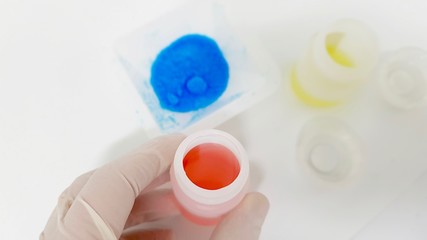 Investigating in the chemistry lab