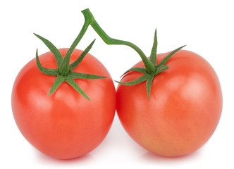 Tomato isolated on white. With clipping path