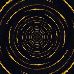 Abstract graphic painting golden background. Elite and rich pattern. Liquid gold fractal art. 