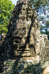 Victory gate of Angkor Thom at Siem Reap, Cambodia