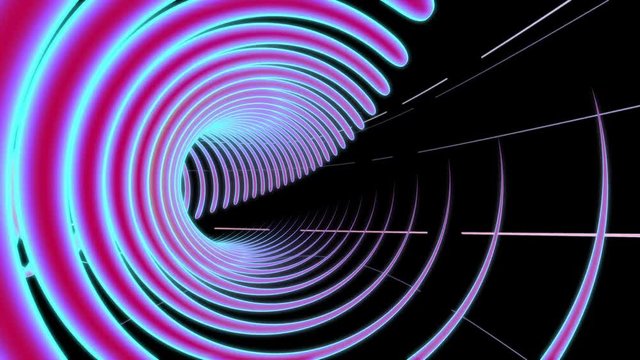 abstract background with glowing and pulsing lines and circles