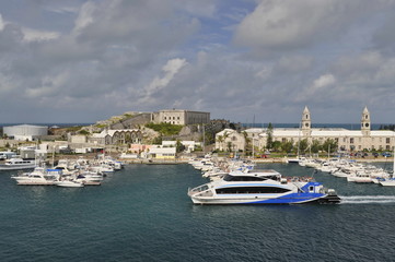 Fototapeta na wymiar King's Wharf, Bermuda