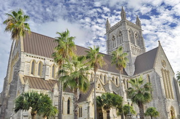 Fototapeta na wymiar Cathedral in Hamilton, Bermuda