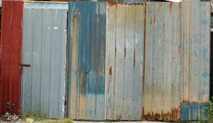 Metallwand als Hintergrund oder Vorlage