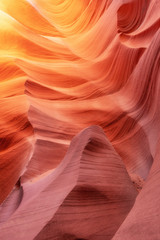 Obraz premium Canyon Antelope with amazing colors and waves, Arizona, USA
