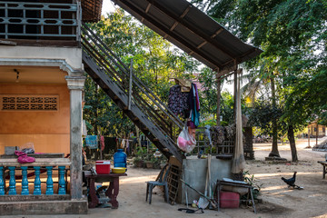 Obraz na płótnie Canvas Beautiful Countryside trip in tropical rural district, Siem Reap, Cambodia