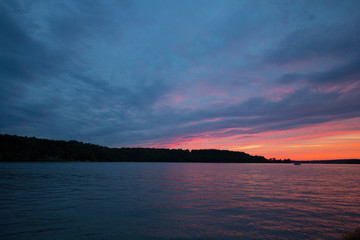 Sunset at Seneca Lake, Ohio