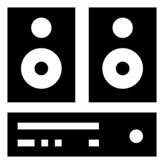 Stereo Sound System Icon