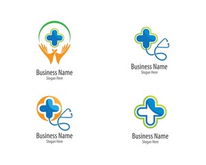 Medical logo template illustration