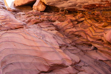 Coloured Canyon is a rock formation on Sinai peninsula. Sights of Nuweiba, Egypt.