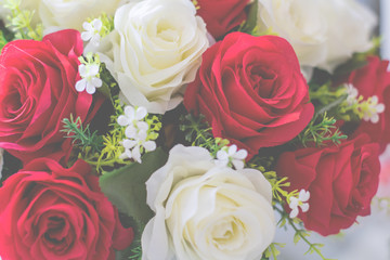 Colorful rose flowers fabric made with gradient for background and postcard,Abstract,texture,pink and Soft style.