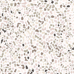 Terrazzo flooring seamless pattern background texture. Abstract vector design for print on floor, wall, tile or textile. 