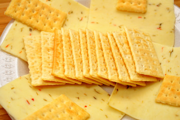 Pepper Jack Cheese with Buttery Crackers