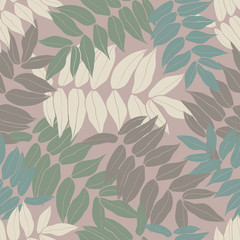 Colorful leaves repeat pattern design