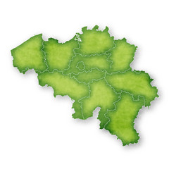 ベルギー　地図　フレーム　アイコン