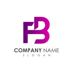 FB Logo, Letter F And Letter B logo