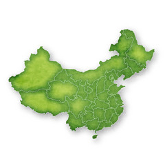中国　地図　フレーム　アイコン