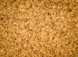 cork-board background texture.