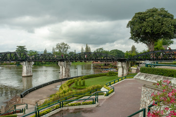 Kwai river bridge in Thailand