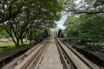 Obraz premium Kwai river bridge in Thailand