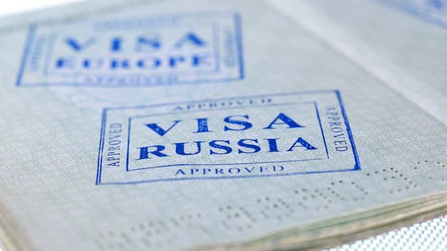 put a stamp in the passport: Russia visa, approved