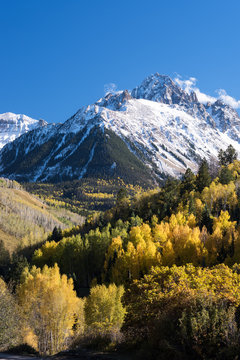 The Sneffels Mountain Range in early Autumn, located within the Uncompahgre National Forest in South Western Colorado. 