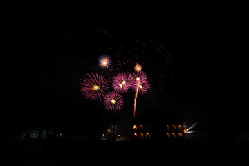  fireworks display against the night sky