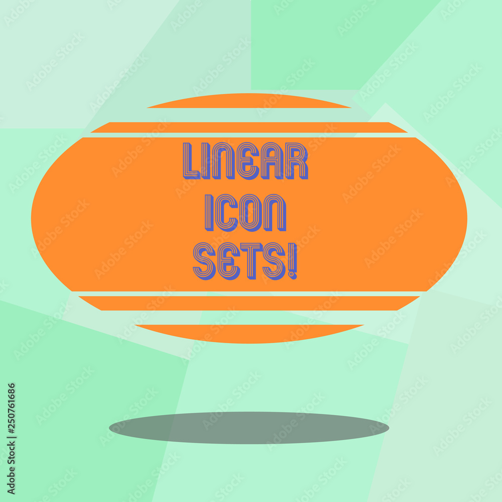 Fototapete conceptual hand writing showing linear icon sets. business photo text figures help us to go faster i