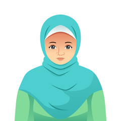 Portrait of Beautiful Muslim Woman