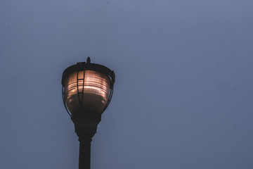Dimly Lit Lamppost