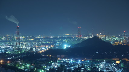 工場の夜景