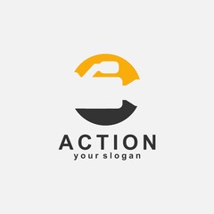 action logo template