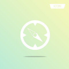 Compass icon , nevigation symbols vector on white background.