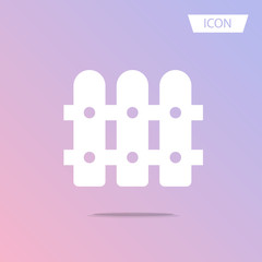 Fence Icon vector isolated on white background.