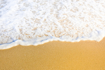 Fototapeta na wymiar wave on the beach