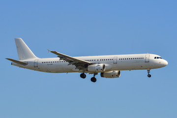 Airplane landing at Saigon Airport